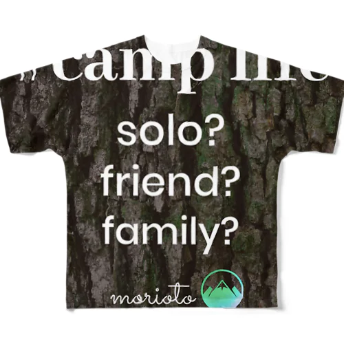 #camplife × morioto フルグラフィックTシャツ