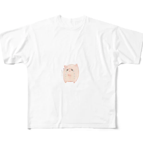 いきもの(泣き顔) フルグラフィックTシャツ