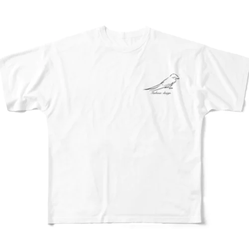 ツバサデザインロゴ フルグラフィックTシャツ