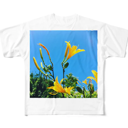 晴天の花 フルグラフィックTシャツ