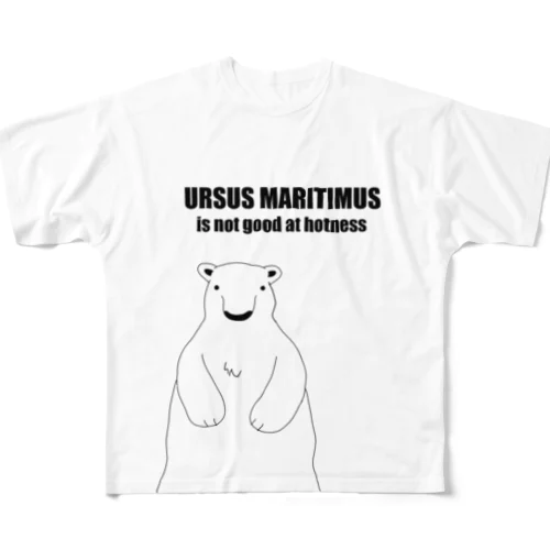 ホッキョクグマＴシャツ フルグラフィックTシャツ