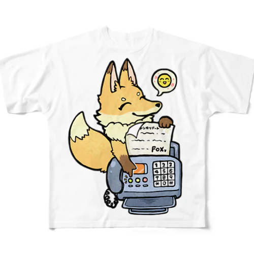 えがおでFAX送るFOX All-Over Print T-Shirt