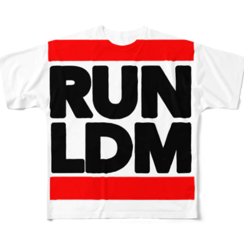 RUN  LDM フルグラフィックTシャツ