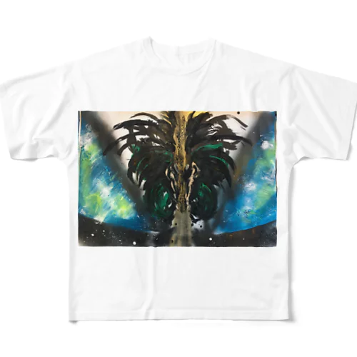 地球真っ二つシリーズ２ All-Over Print T-Shirt