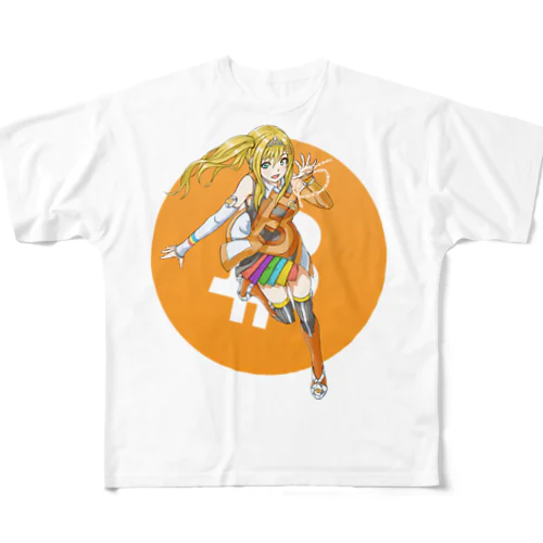 ビットコインちゃん All-Over Print T-Shirt