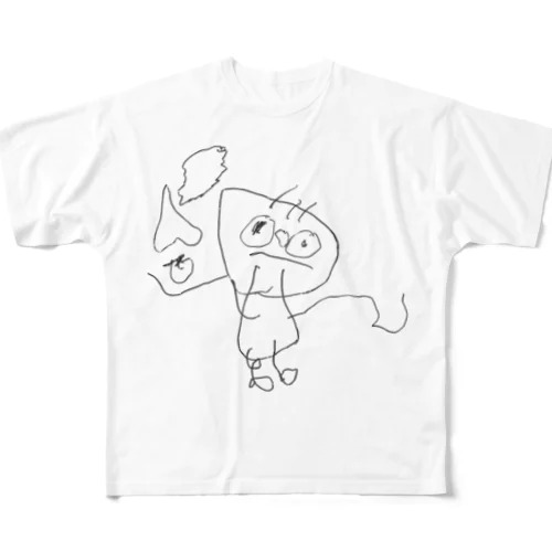 娘イラスト「ミニトマトちゃん」 All-Over Print T-Shirt