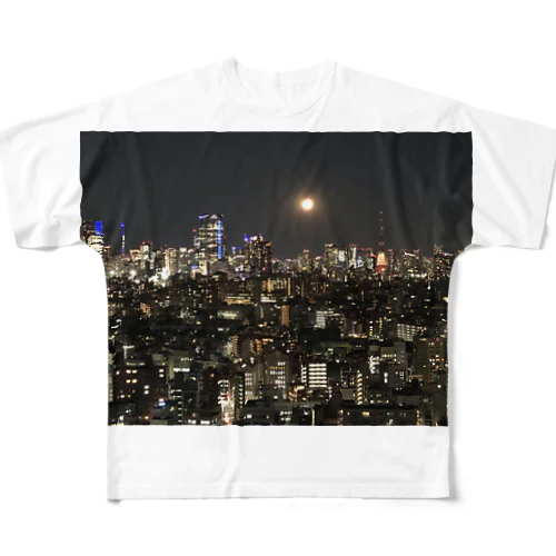 30階から東京の空 All-Over Print T-Shirt