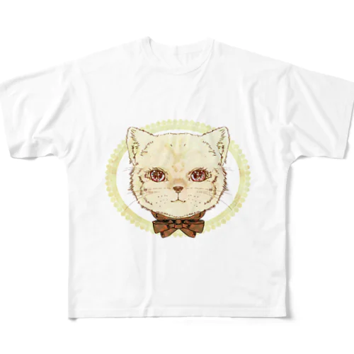 アンティークキャット All-Over Print T-Shirt