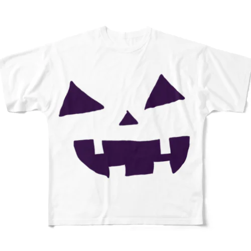 ハロウィンおばけカボチャ🎃 フルグラフィックTシャツ