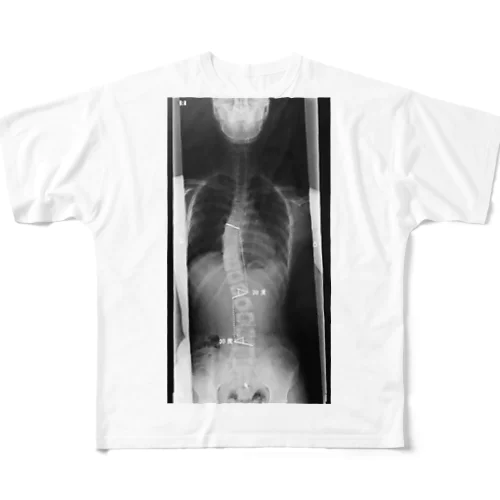 をに＠ぐんそーの背骨ヌード　無印 All-Over Print T-Shirt