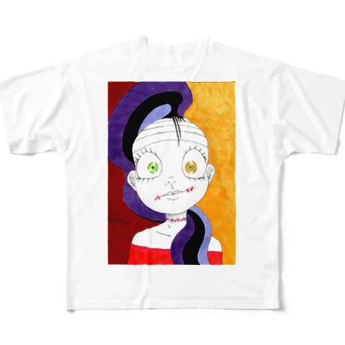 女の子作品003　全面 All-Over Print T-Shirt