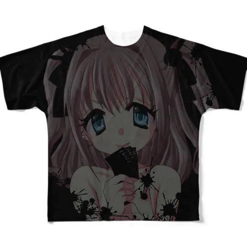 おかねだいすき♡うさちゃん All-Over Print T-Shirt