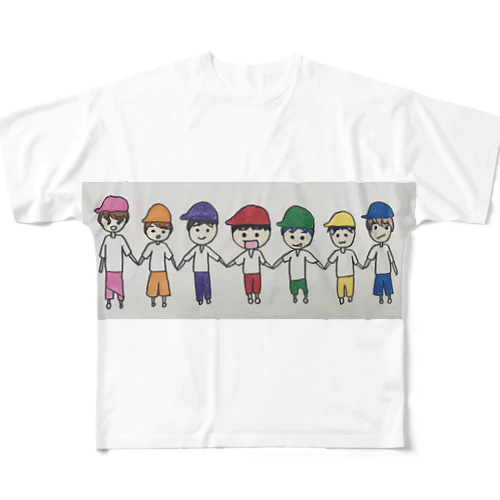 虹色boys フルグラフィックTシャツ
