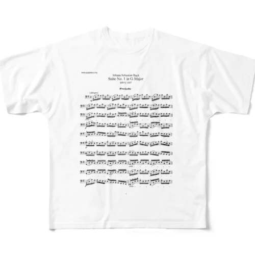Bach フルグラフィックTシャツ