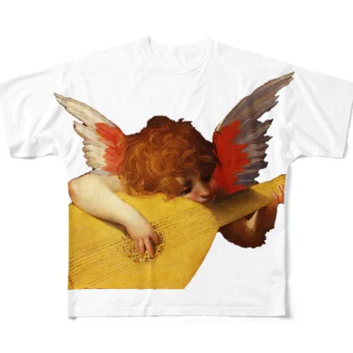 リュートを弾く天使 All-Over Print T-Shirt