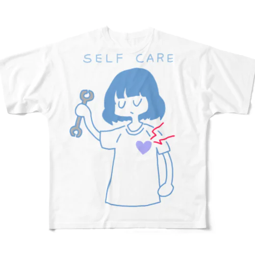 SELF CARE フルグラフィックTシャツ