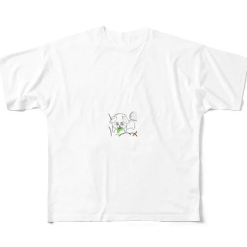 カテキン中毒で嘔吐する犬 All-Over Print T-Shirt