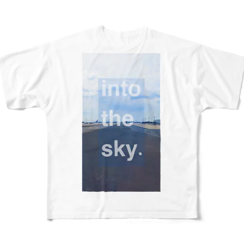 into the sky. フルグラフィックTシャツ