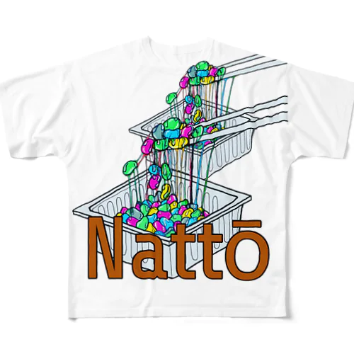 Nattō フルグラフィックTシャツ