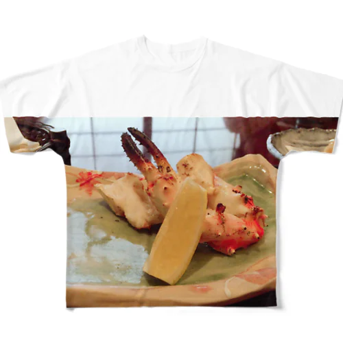 焼き蟹グラフィック All-Over Print T-Shirt