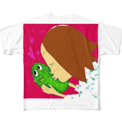 アボカド大好き フルグラフィックTシャツ