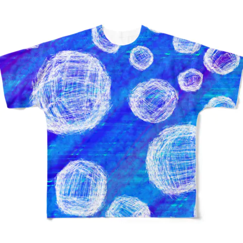 泡のような石 All-Over Print T-Shirt