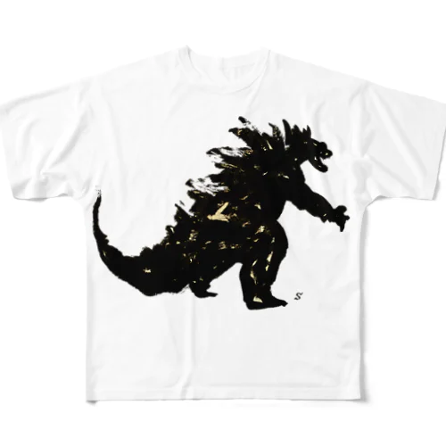 筆で描いたGみたいな怪獣 All-Over Print T-Shirt