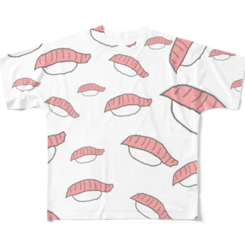 MAGURO/SUSHI All-Over Print T-Shirt