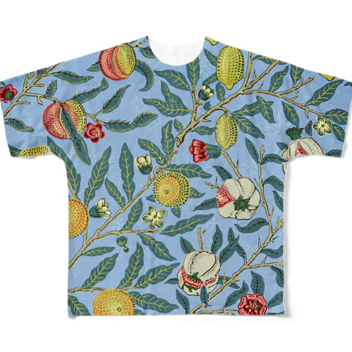 Four fruits pattern 1862 フルグラフィックTシャツ