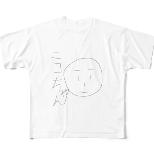 ニコちゃん All-Over Print T-Shirt