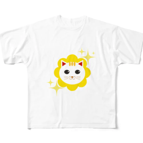 きらきら招き猫 All-Over Print T-Shirt