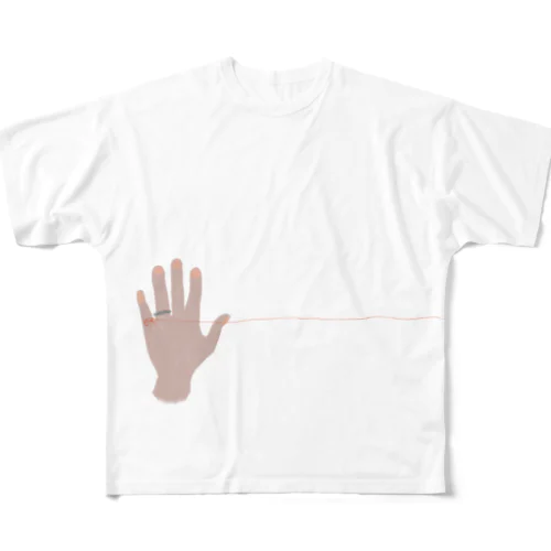 運命の赤い糸くん All-Over Print T-Shirt
