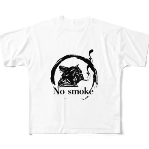 No smokeフレブル フルグラフィックTシャツ