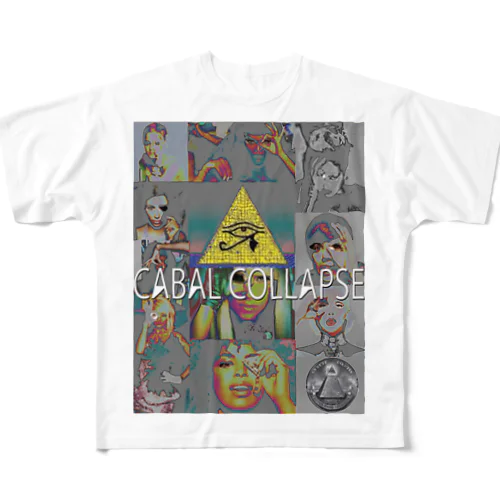 カバルの崩壊　CABAL COLLAPSE フルグラフィックTシャツ