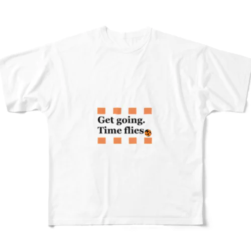 テントウムシピリオド（オレンジ）　Orange Ladybird フルグラフィックTシャツ
