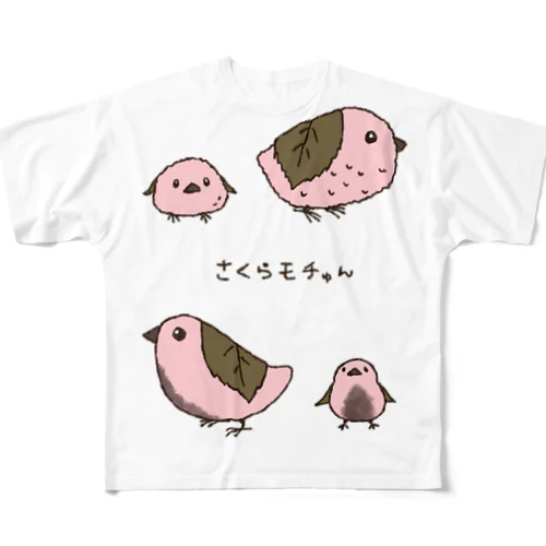 さくらモチゅん All-Over Print T-Shirt