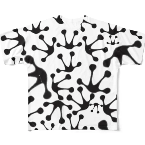 Frog foot stamp All-Over Print T-Shirt