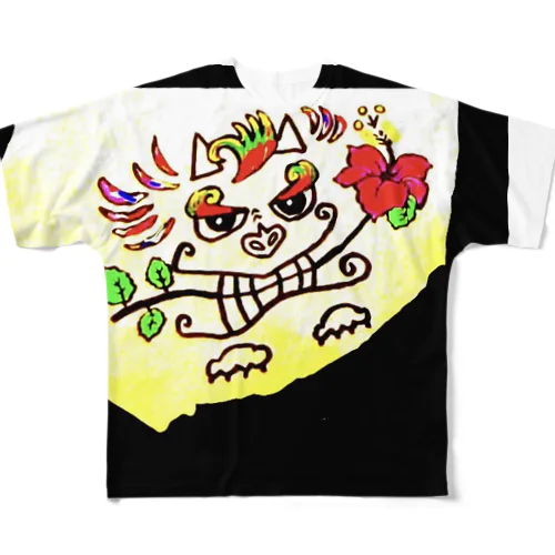 南国シーサー okinawa867 풀그래픽 티셔츠