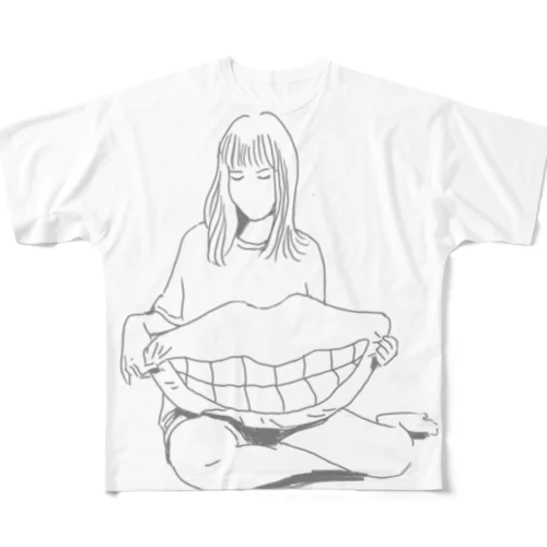 ビッグマウスガール All-Over Print T-Shirt