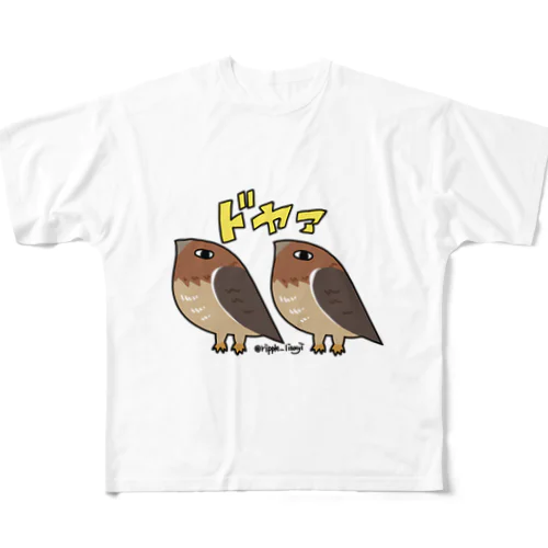 ドヤァする鷹ズ フルグラフィックTシャツ