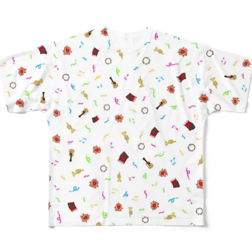 楽器とうたきちくん All-Over Print T-Shirt