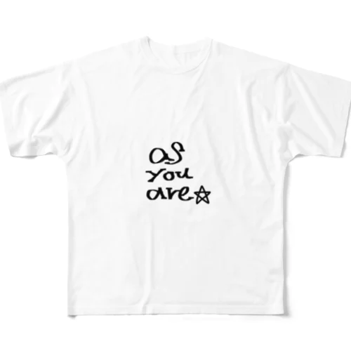as you are〜あるがまま〜 フルグラフィックTシャツ