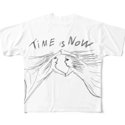 time is now フルグラフィックTシャツ