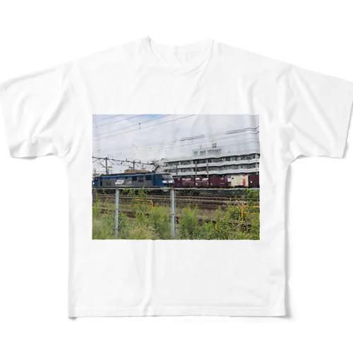 貨物列車 桃太郎 フルグラフィックTシャツ