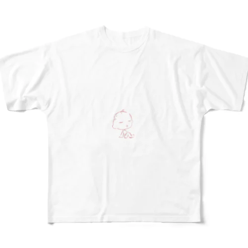 ハゲおじ フルグラフィックTシャツ