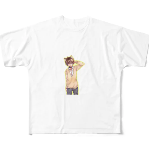 茶髪シンタローくん All-Over Print T-Shirt