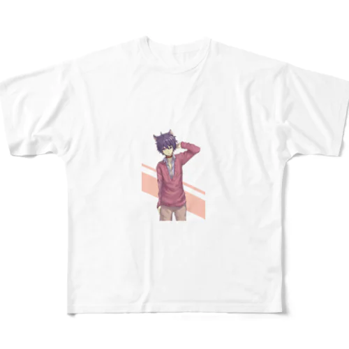 紫髪シンタローくんNEO フルグラフィックTシャツ
