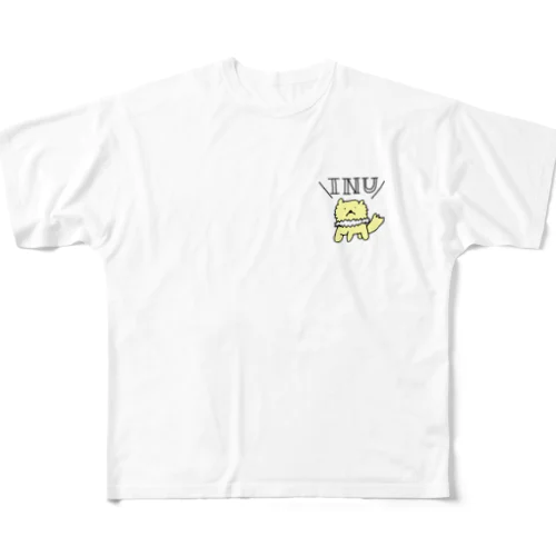 いぬくん フルグラフィックTシャツ