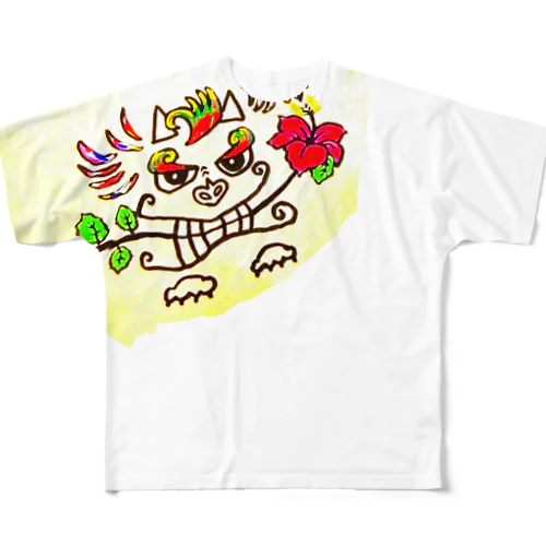 南国シーサー All-Over Print T-Shirt