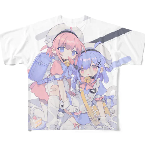 🥕🍰 フルグラフィックTシャツ